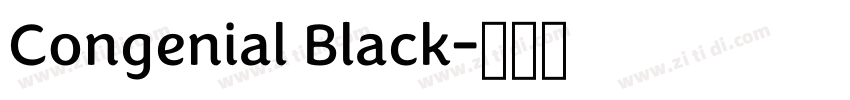 Congenial Black字体转换